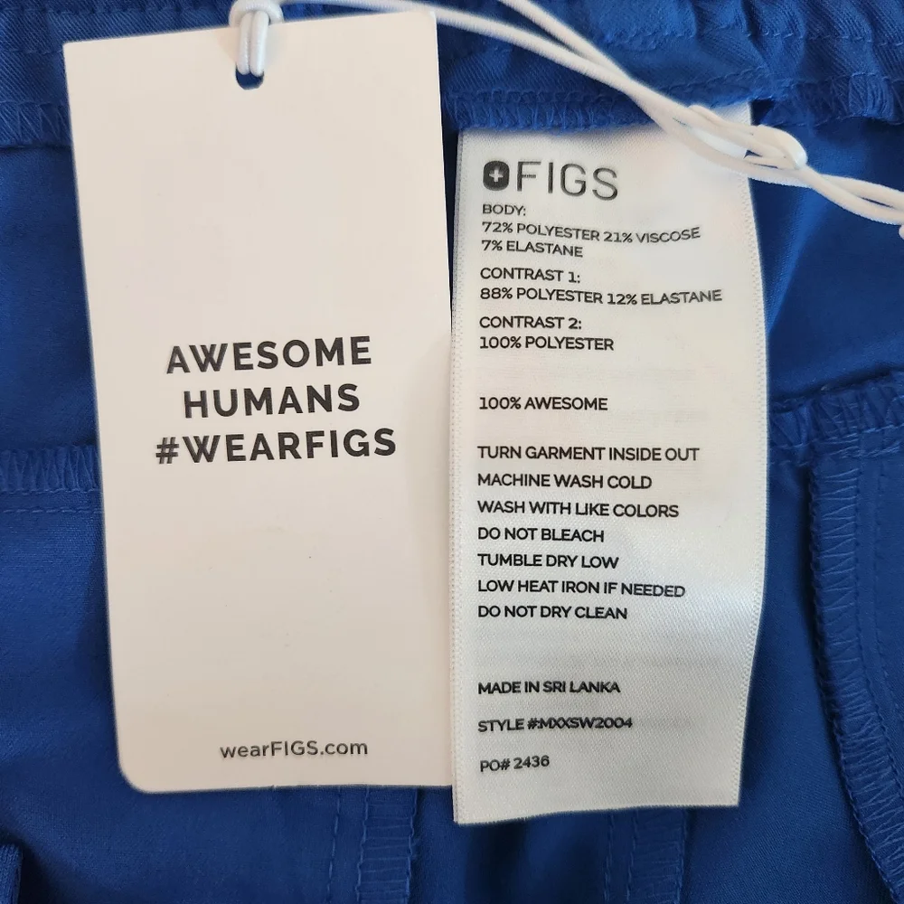 Figs Mens Tansen Jogger Scrub Pants Blue Size XL